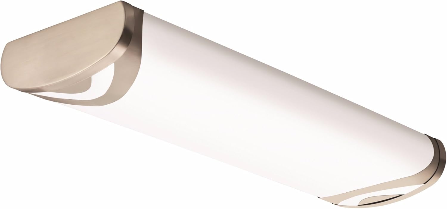 2-Foot Brushed Nickel Linear Light, 4000K, Pack of 2 B63760