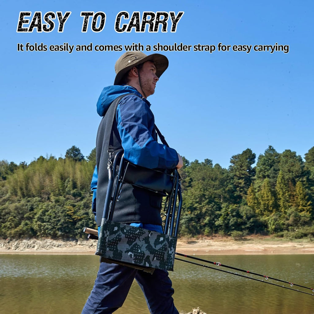 Folding Fishing Chair with Rod Holder F451