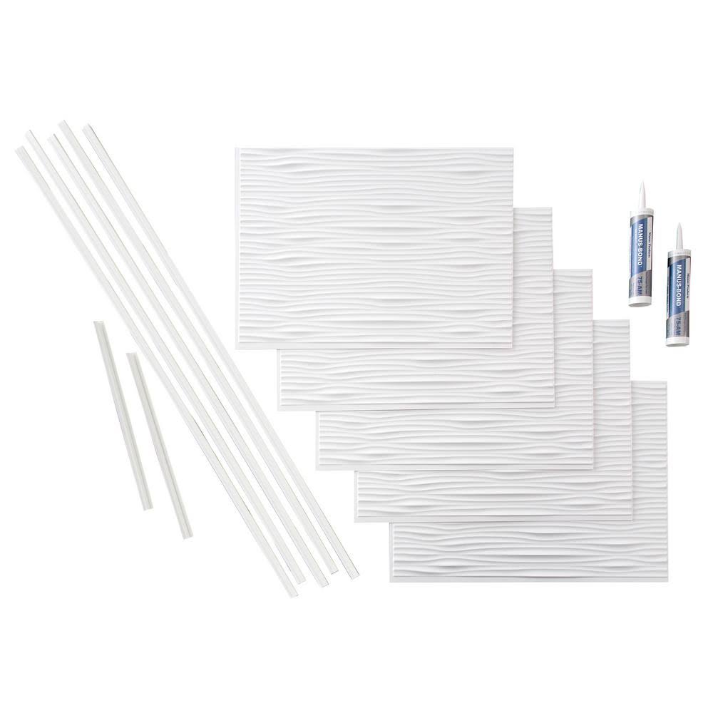 Matte White 18-Square Foot Backsplash Kit N8295