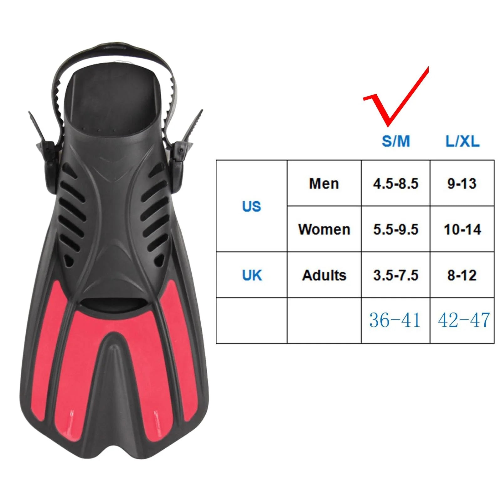 Pink Flexible Diving Flippers V54968
