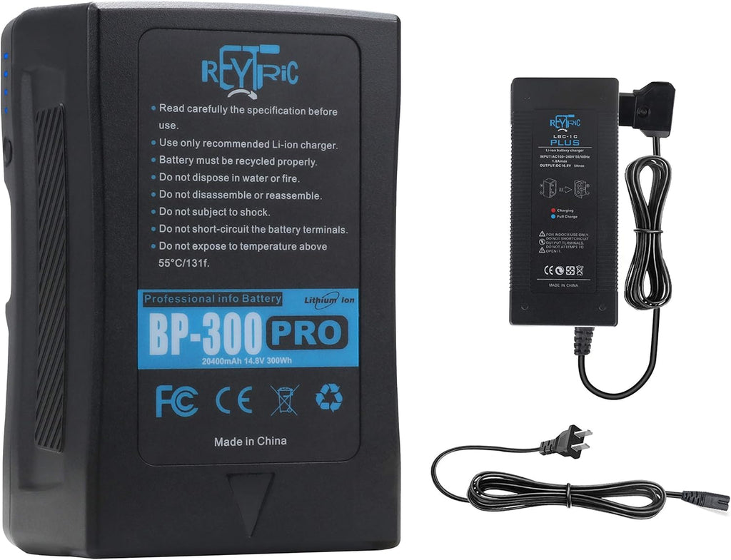 300Wh V Mount Battery with 5A Output D-Tap Charger and D-Tap Cable K9876