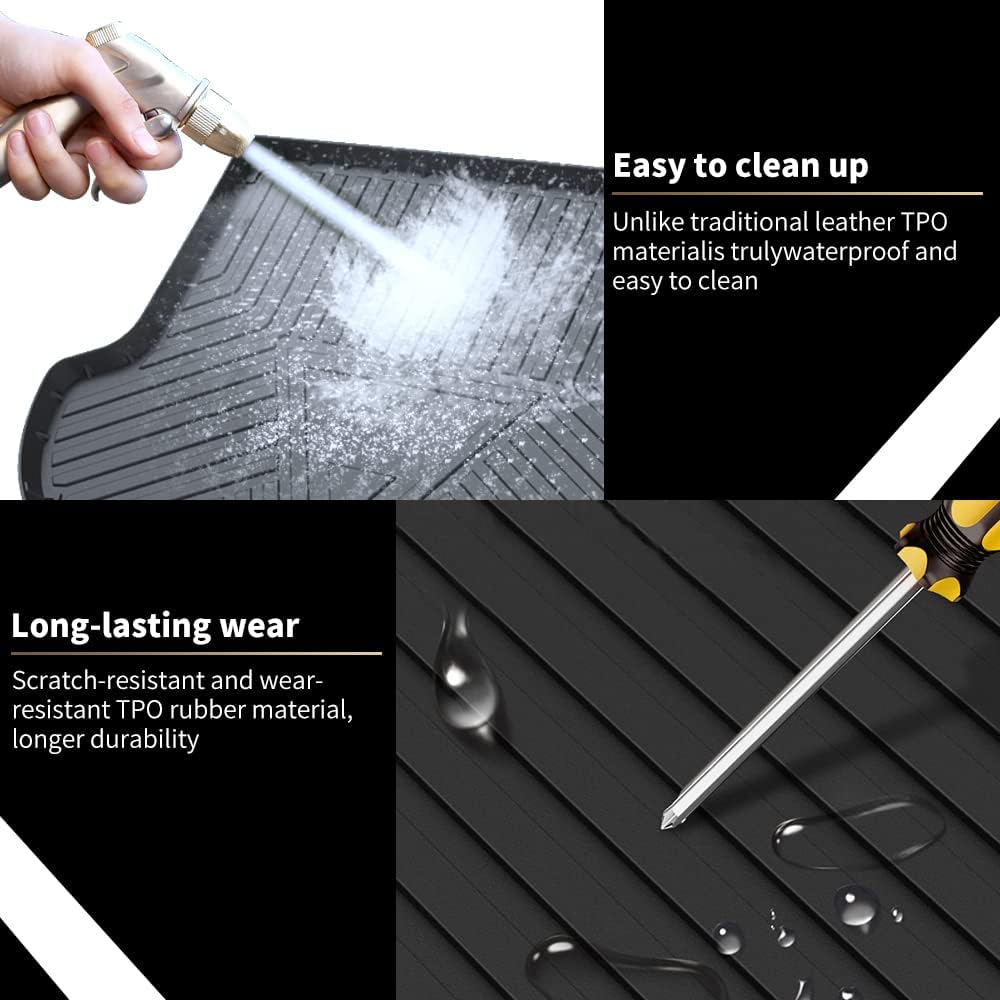 Black All Weather Cargo Trunk Liner Floor Mat Z9694
