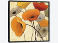 Framed Canvas Art - Pumpkin Poppies L302