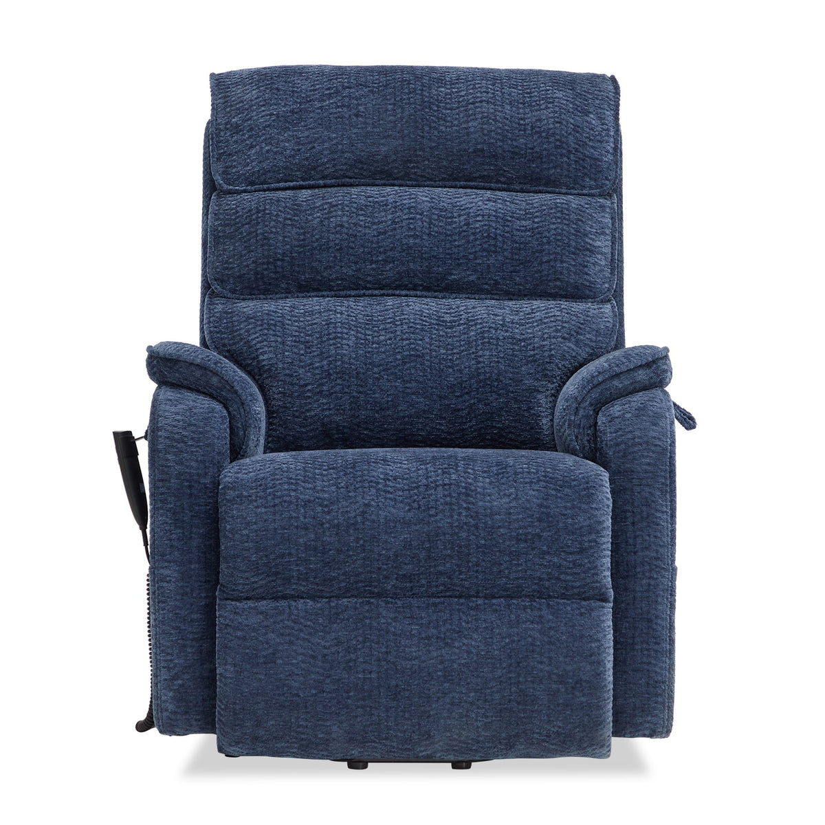 Blue Chenille Dual Motor Lift Recliner with Massage Heating D55929