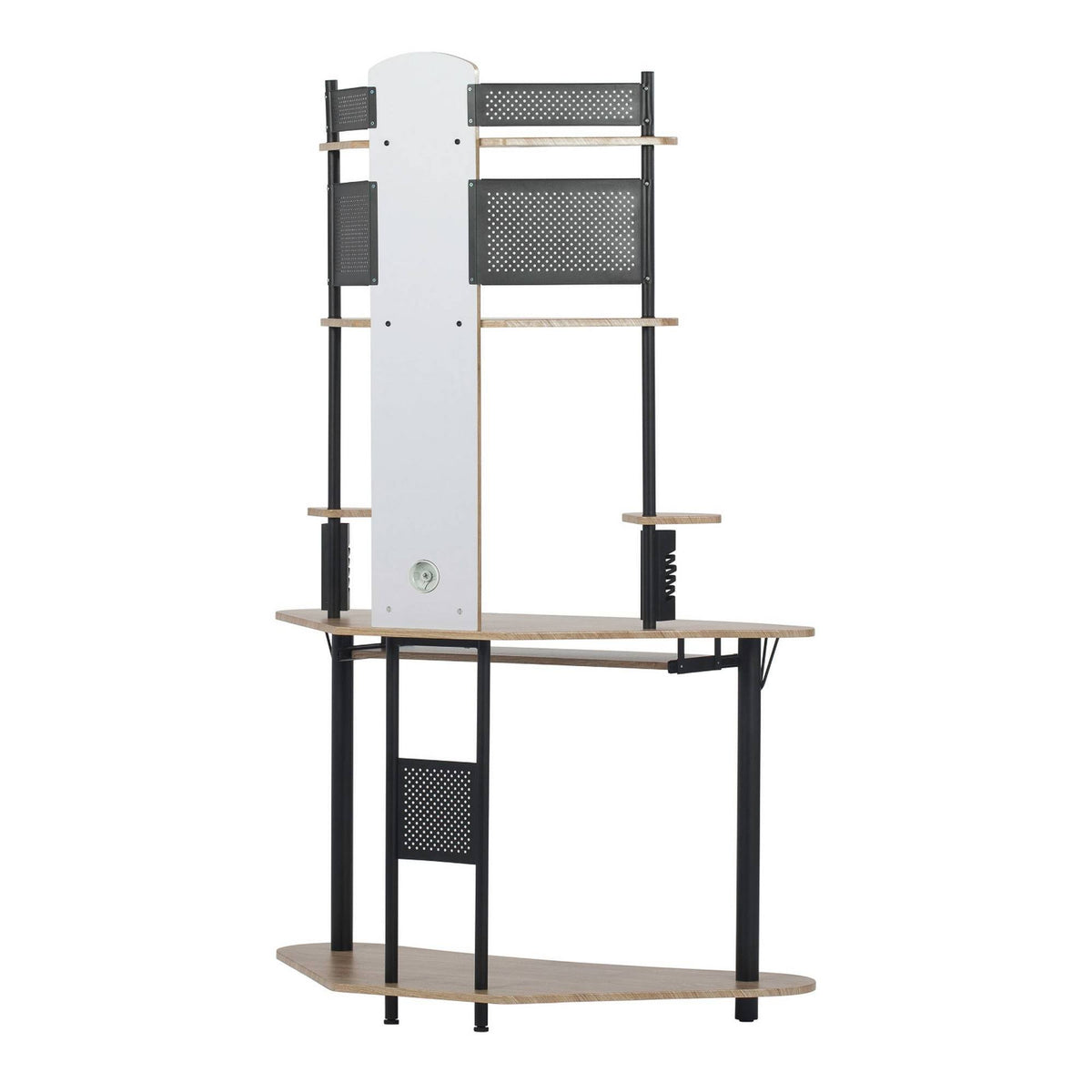 Arch Corner Computer Desk with Hutch / Tower N351