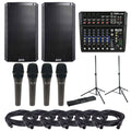 Speakers Mixer with Mics and Stands E572375