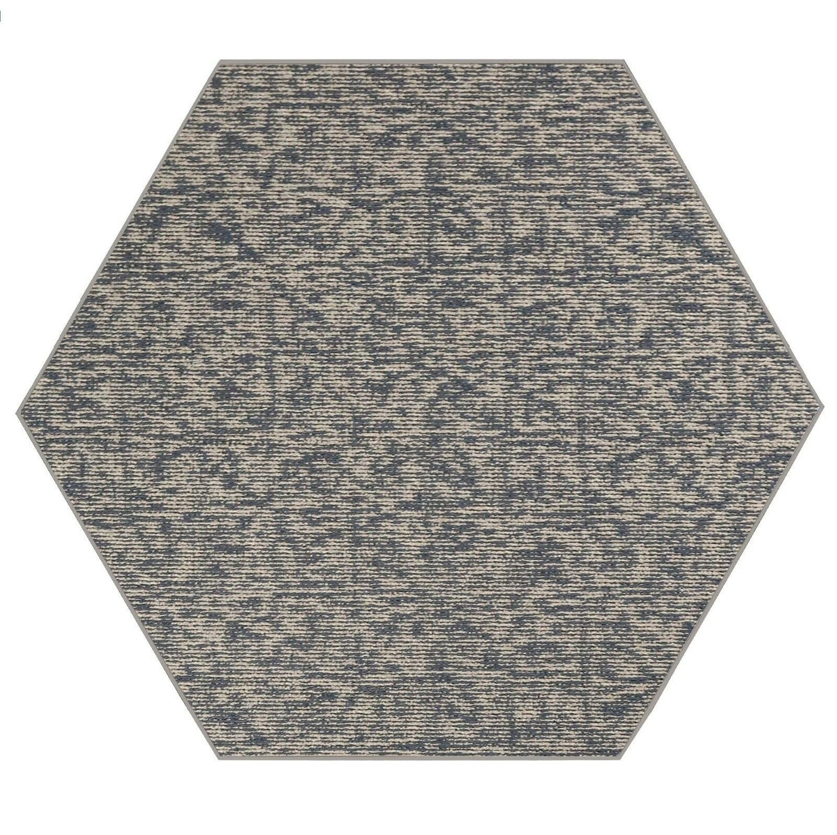 Navy Hexagon Rug R20573