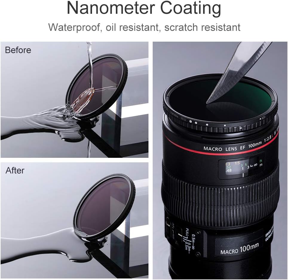 77mm Variable ND Filter ND2 to ND32 E5890