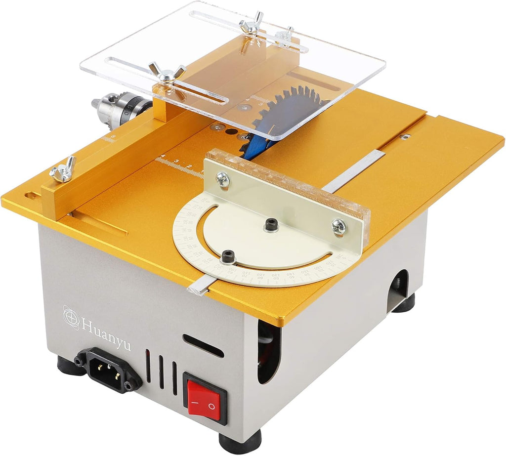 Mini Table Saw with Miter Gauge 300W Woodworking Tool T46948