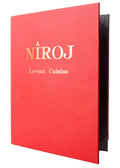 Double Pocket Casebound Menu, Deep Red Plush G290860