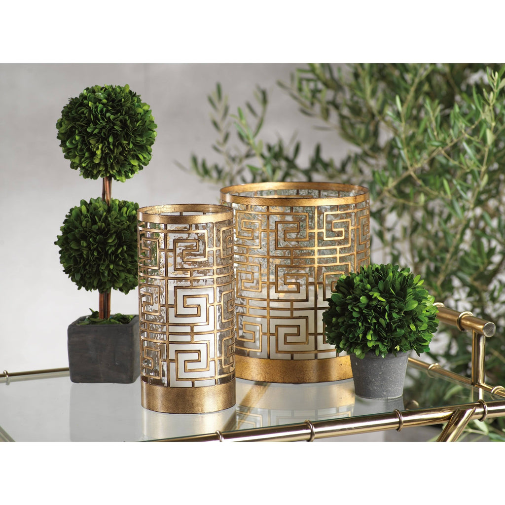 5x22 Metal Hurricane Candle Holder X567063