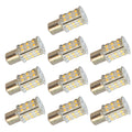 10x BA15S SMD LED Warm White Bulbs C2830