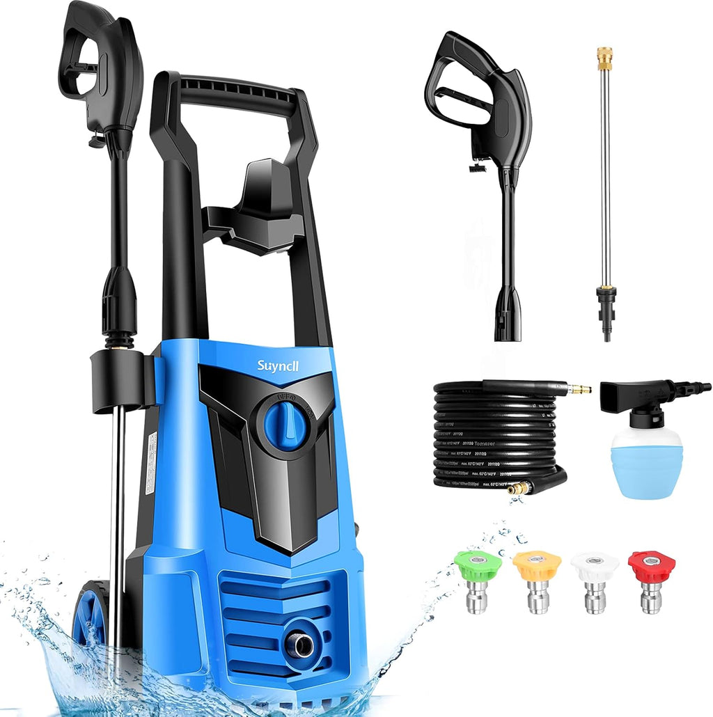 1950PSI Electric Pressure Washer with 4 Nozzles W83857