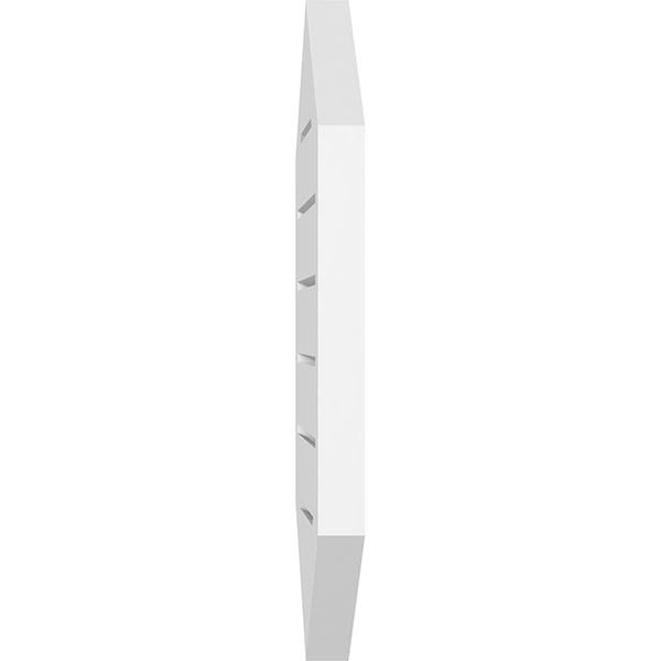 20x22W x 40x22H Vertical Peaked Surface Mount PVC Gable Vent N6428