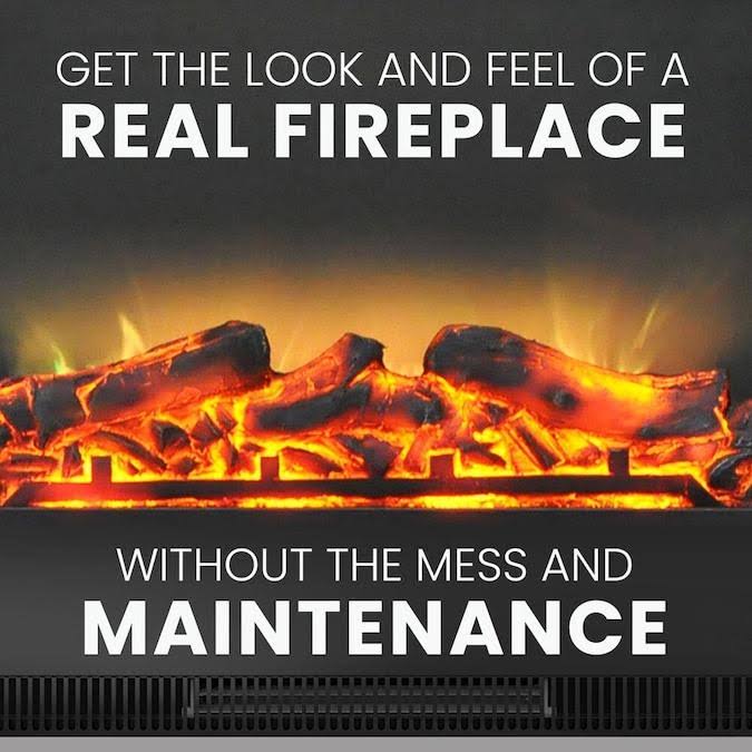 Walnut Mantel Electric Fireplace V7248