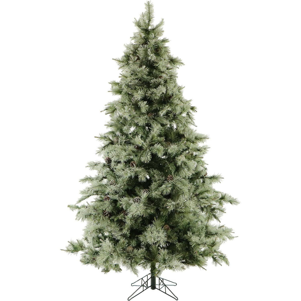 7.5-ft Glistening Pine Tree with Pine Cones and Clear LED Lights K583813