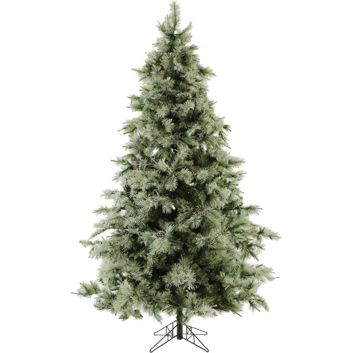 7.5-ft Glistening Pine Tree with Pine Cones and Clear LED Lights K583813