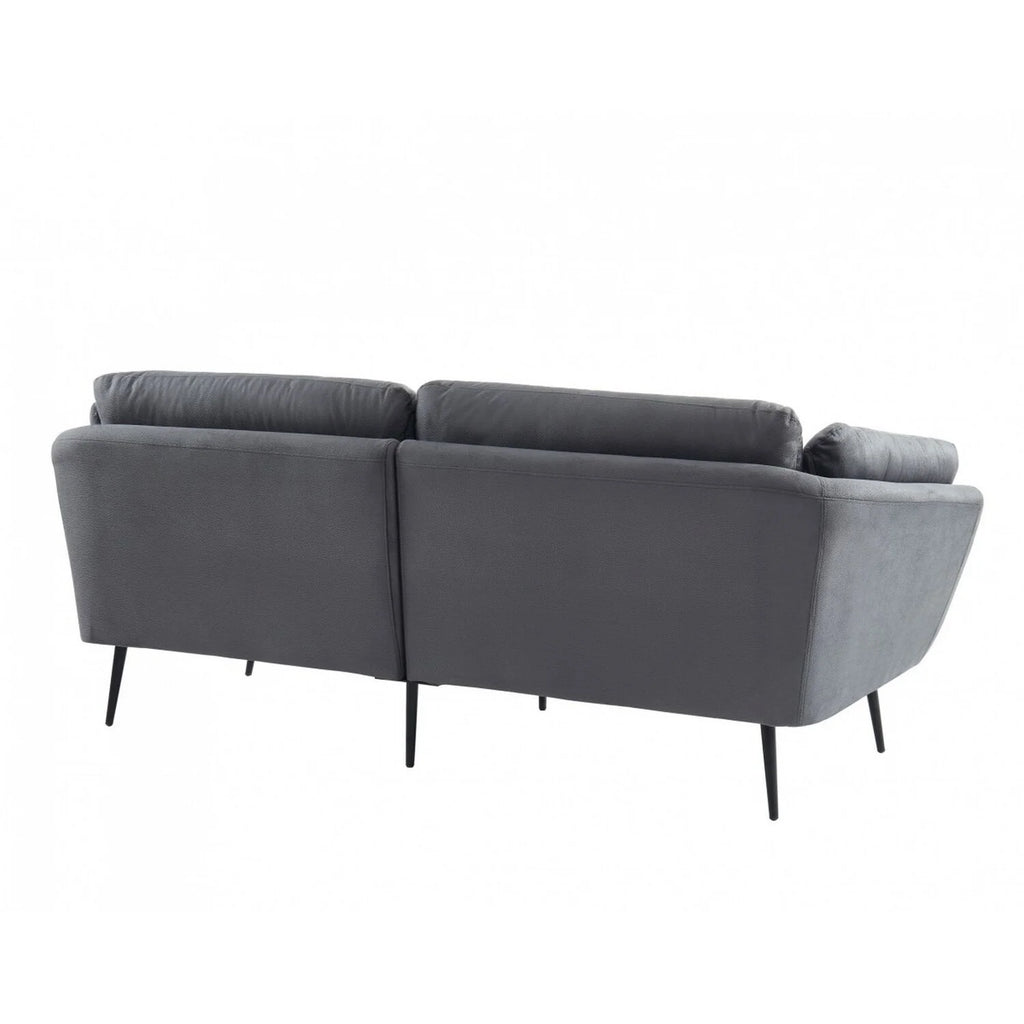 Dark Gray Fabric Upholstered Sofa L87508
