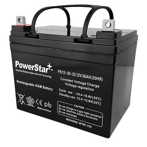 12 Volt 35 Amp Hour Sealed AGM Golf Cart Battery M884367