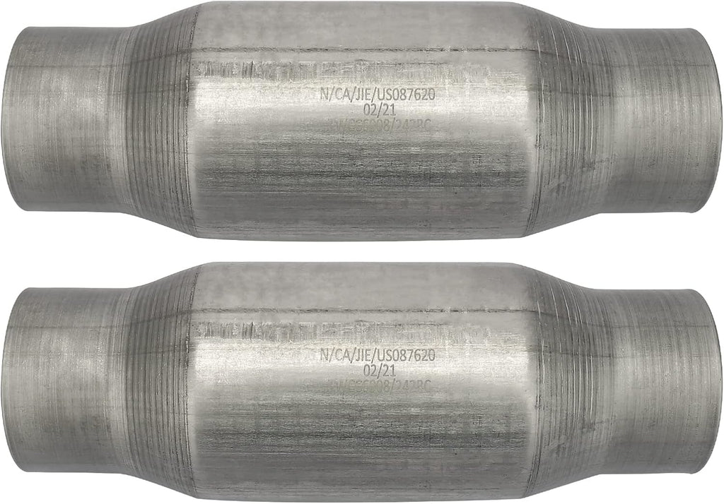 2 Pack Universal Catalytic Converter with Exhaust Pipe T7283