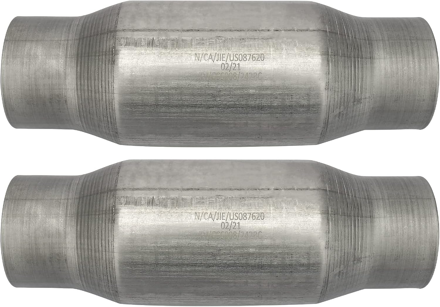 2 Pack Universal Catalytic Converter with Exhaust Pipe T7283