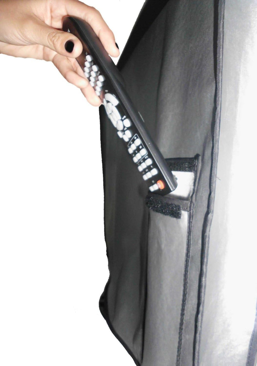Large Flat Screen TV Vinyl Padded Dust Covers with Remote Control Pocket Pack of 2 J85246