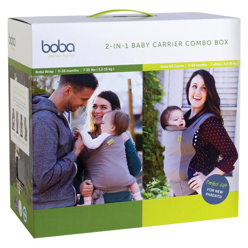 2-in-1 Baby Carrier Combo Box, Grey Q5520