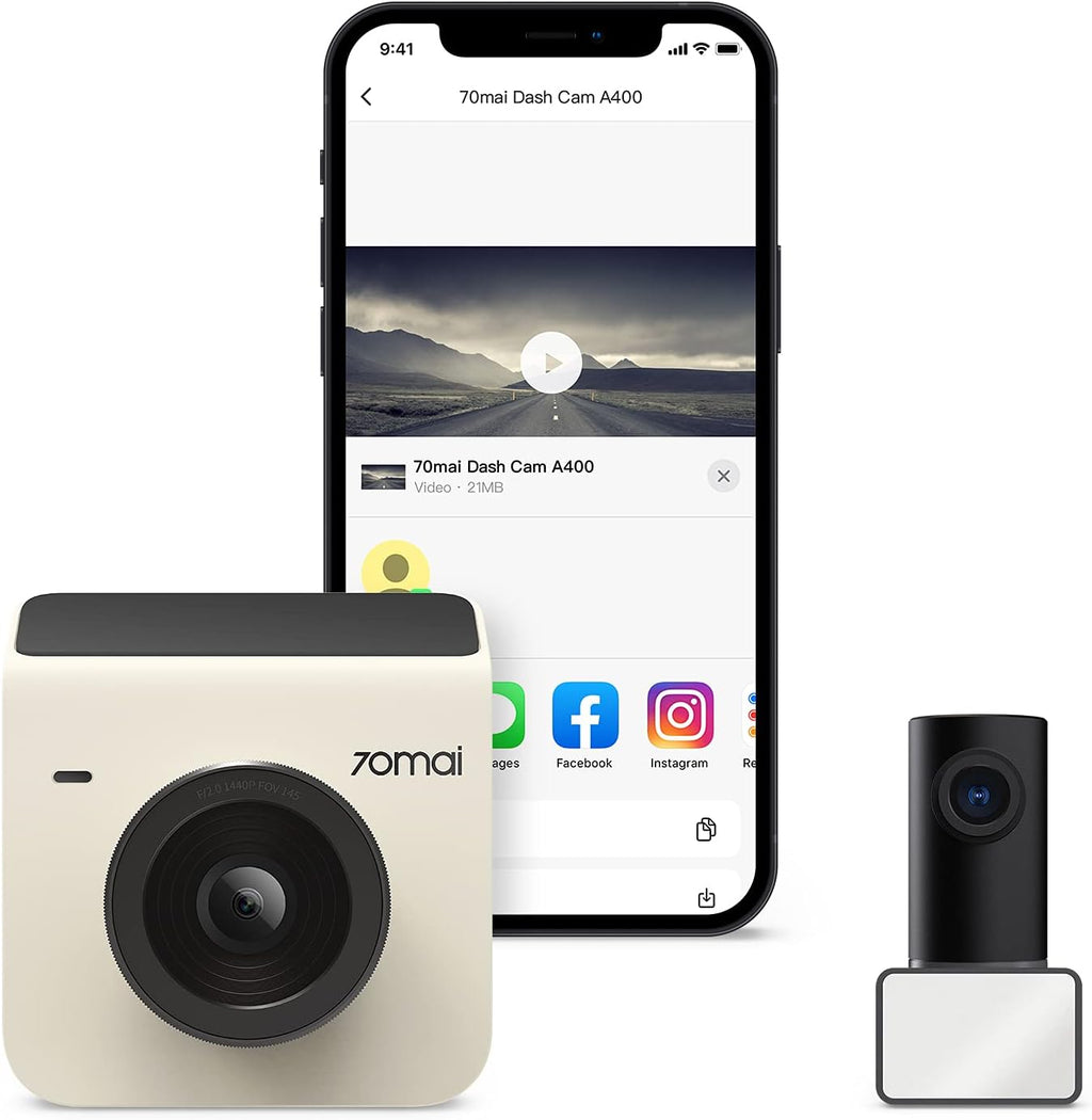 Gray 2K QHD Dash Cam with WiFi E75253