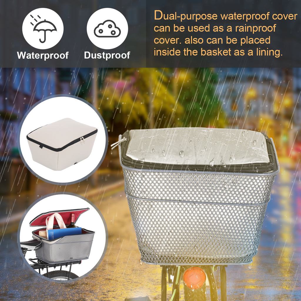 Rear Bike Metal Wire Waterproof Basket W97082