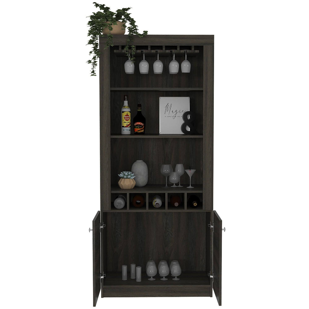 Black Wengue Bar Cabinet U314