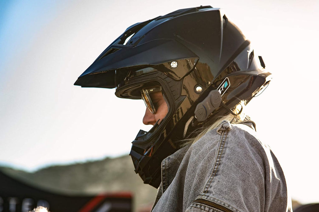 Black Set of 2 Motorcycle Bluetooth Communication System J854