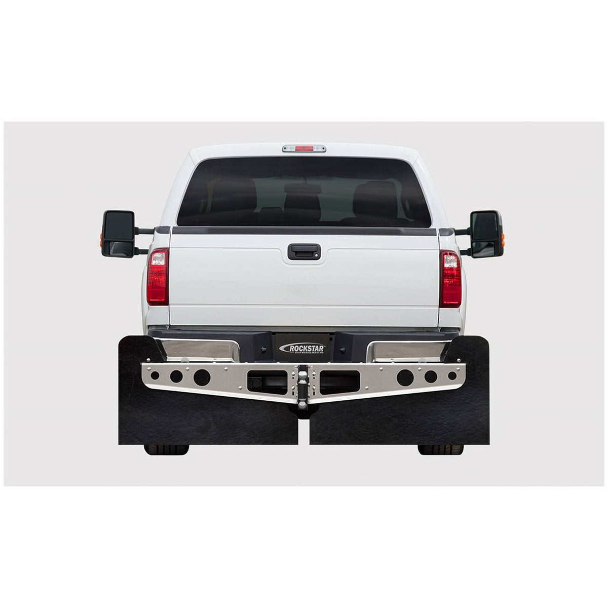 Rockstar Smooth Mill Hitch Mounted Mud Flaps Z46610