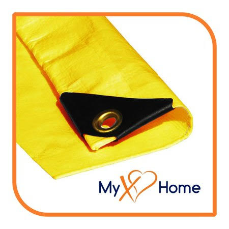 12 x 20 Yellow 12 Mil Heavy Duty Tarp L92515