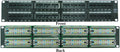 2 Unit Rackmount 48 Port Cat6 Patch Panel, 4 Pack K2844