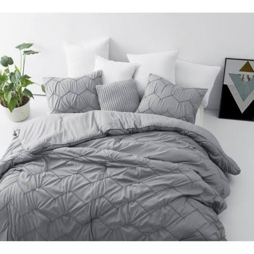 Grey Queen Textured Waves Comforter X973141