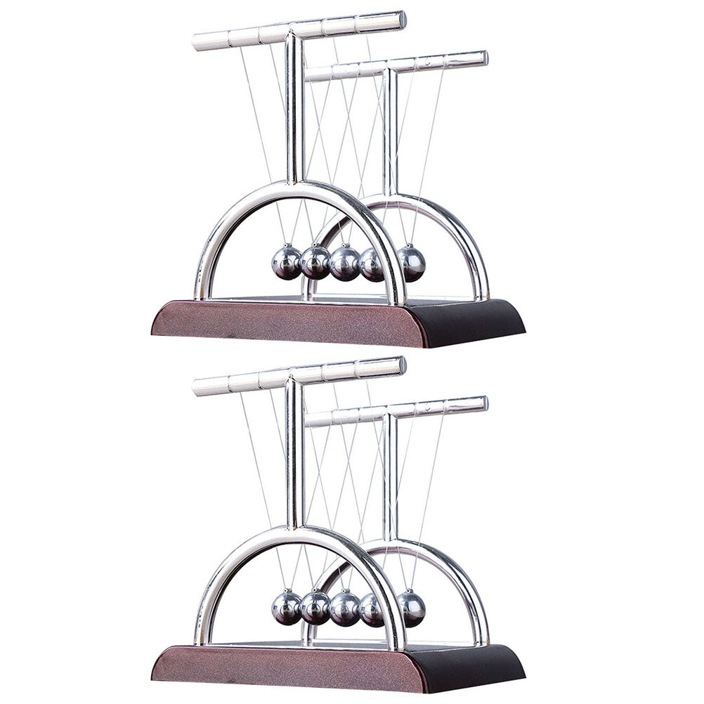 2pcs Newtons Cradle Desktop Pendulum Science Motion Swing Desk Ornament A719728