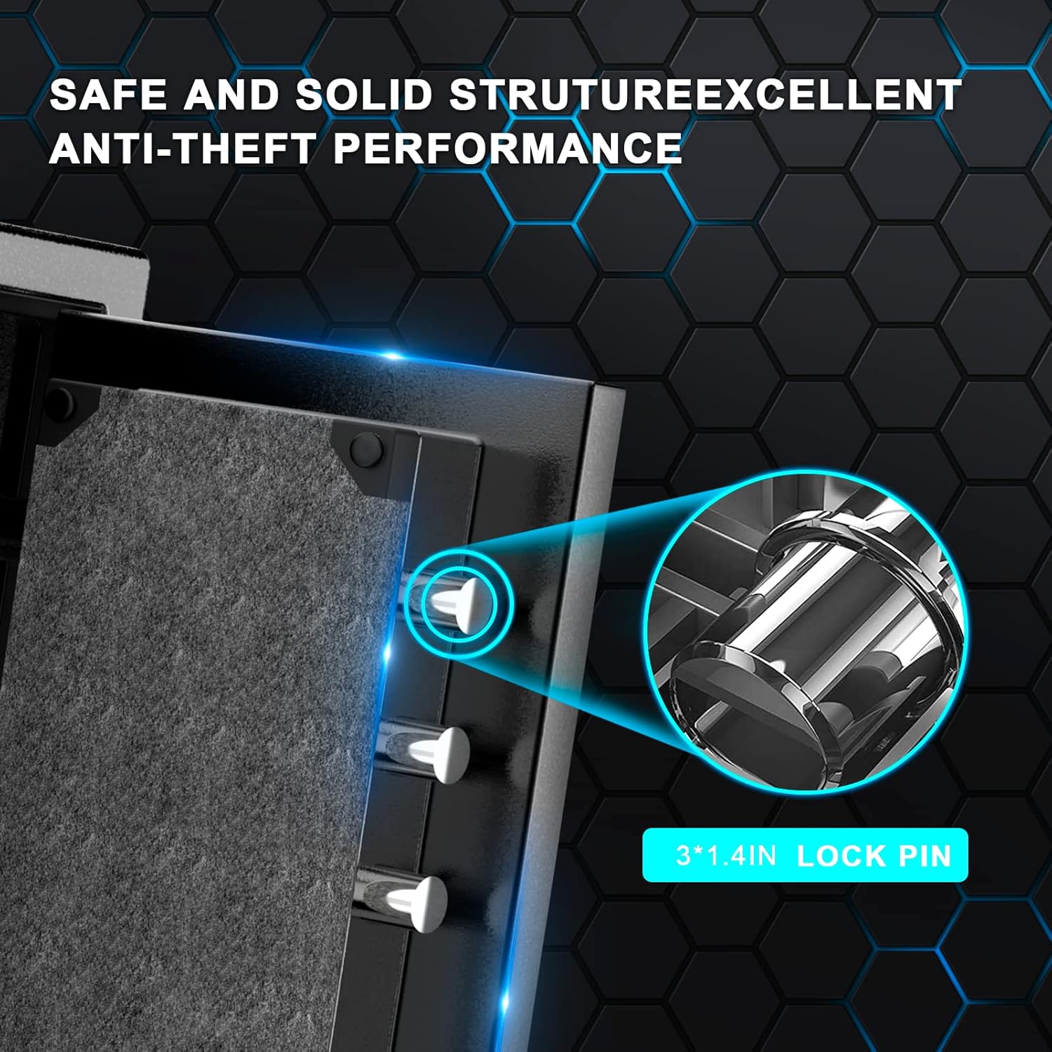 Fireproof Security Safe with Digital Keypad Lock Box K636380