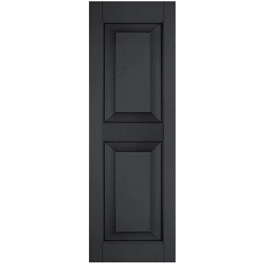 18 in. x 64 in. Exterior Real Wood Raised Panel Shutters Pair Z26886