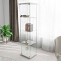 Glass Display Cabinet 4 Shelves with Door O40686