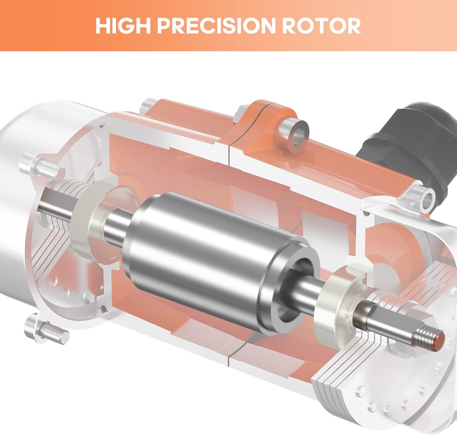 40W Concrete Vibrator Vibration Motor Single Phase AC 110V 3600RPM Aluminum Alloy Case Electric Asynchronous Vibrating Vibrators for Shaker Table N9414