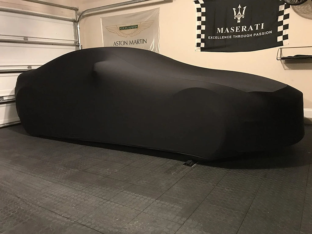 Black Satin Indoor SUV Car Cover with Storage Bag U3667