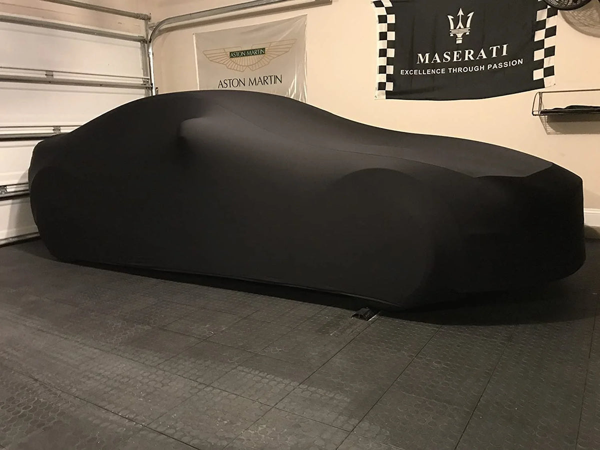 Black Satin Indoor SUV Car Cover with Storage Bag U3667