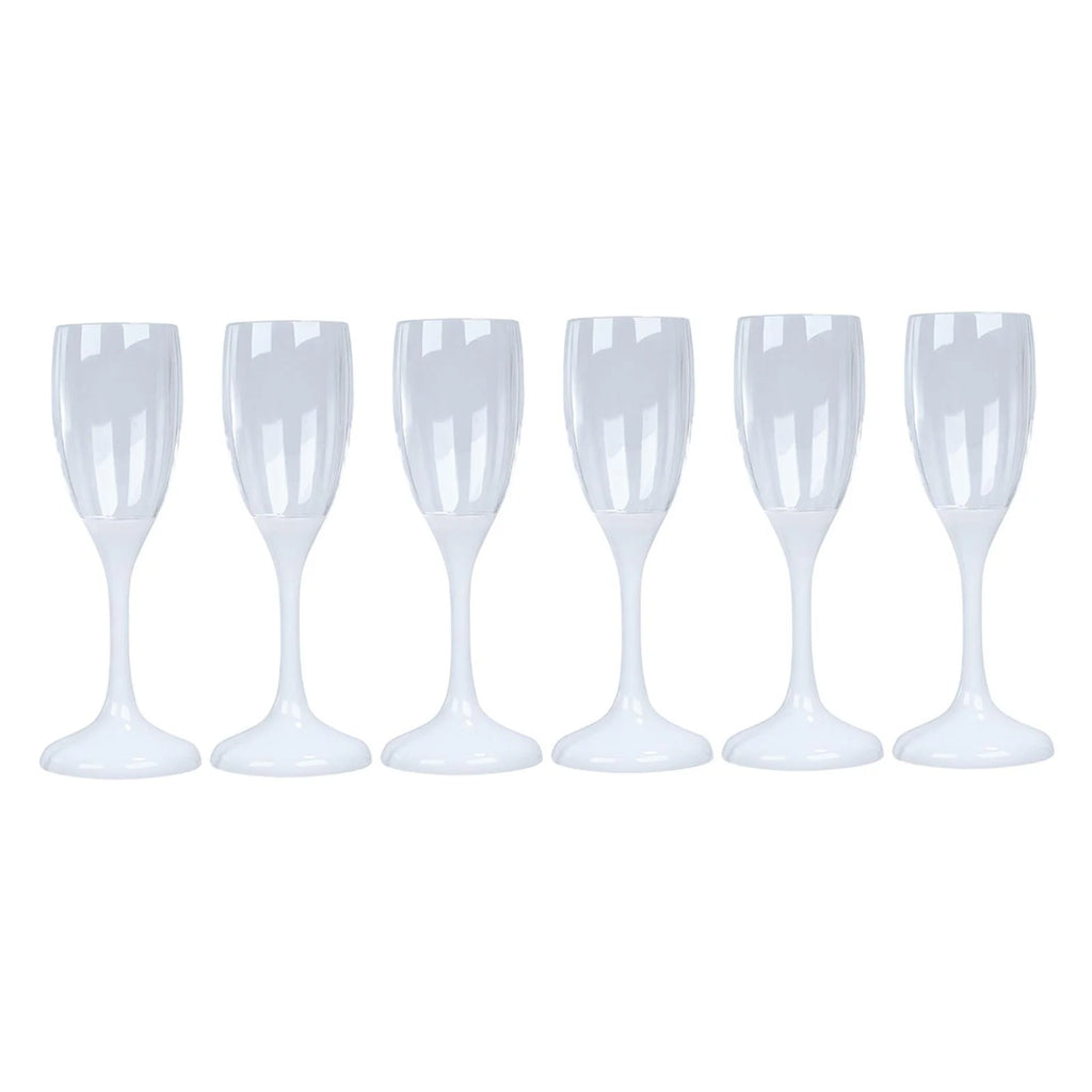 6x LED Light up Cocktail Glasses 150ml Drinkware W372536