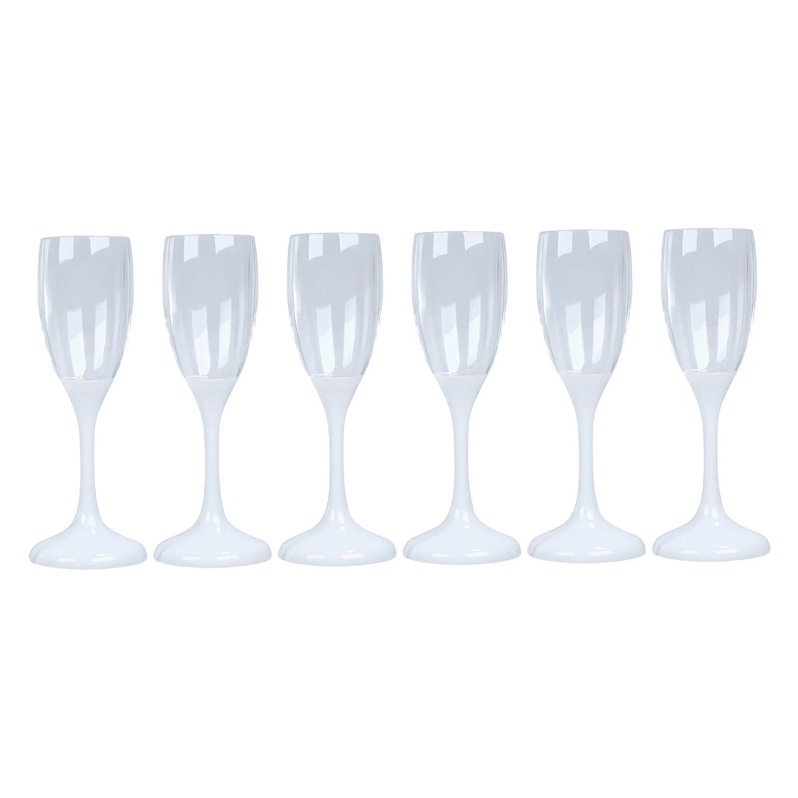 6x LED Light up Cocktail Glasses 150ml Drinkware W372536