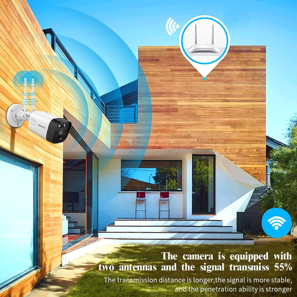 3K 5.0MP 1944P Wireless Security Camera System with 4TB Hard Drive and 8 Cameras U8974
