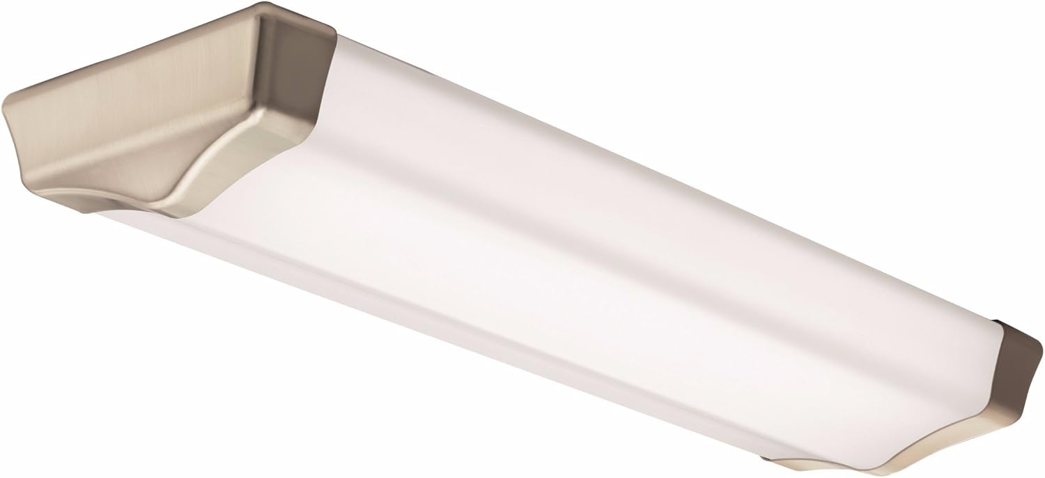 2-Foot Brushed Nickel Linear Light, 4000K, Pack of 2 B63760