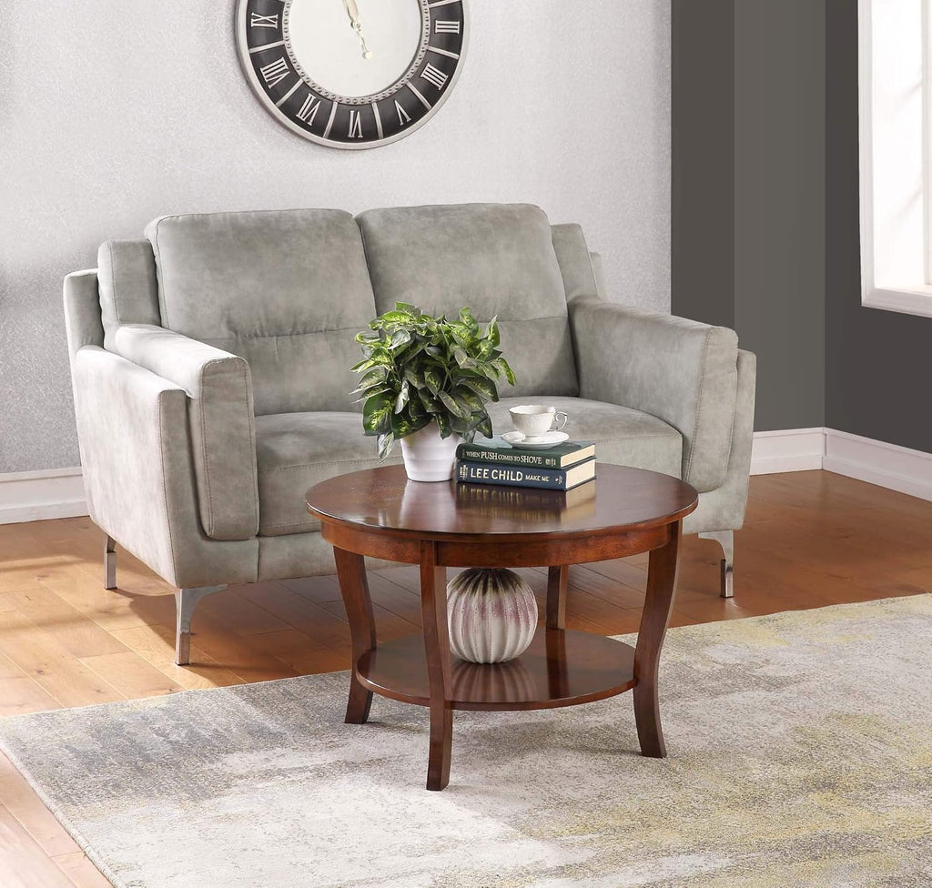 Dark Gray Round Coffee Table S89236