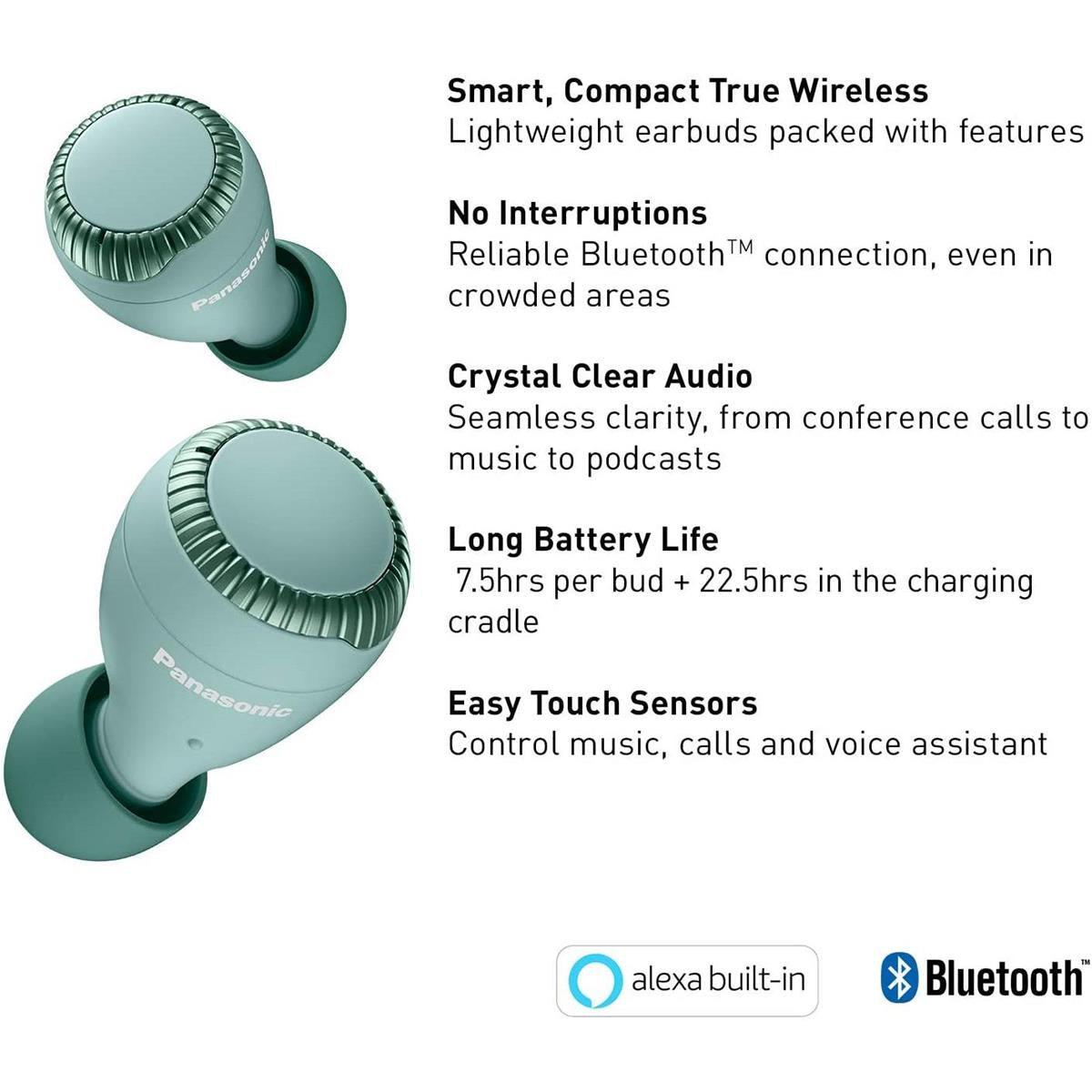 Green True Wireless Bluetooth Earphones F860011