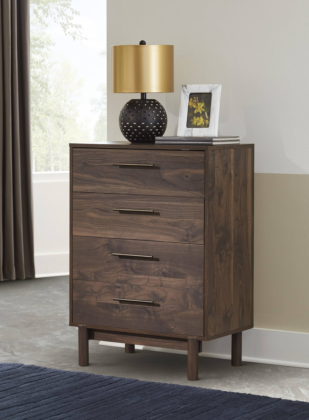 Mocha Four Drawer Chest P804