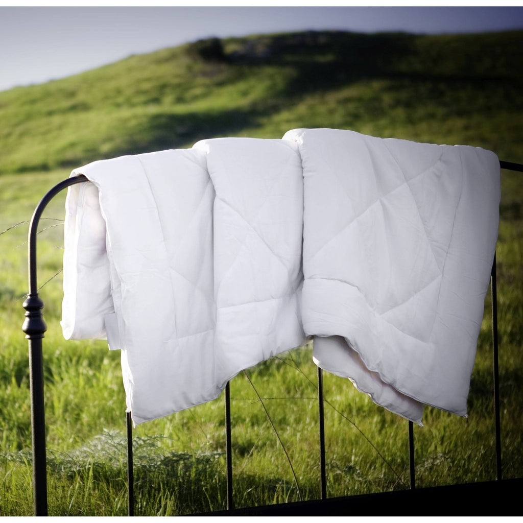 White Twin Silk Comforter E7925